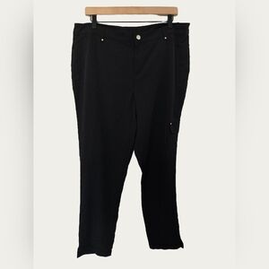 CJ Banks Classic Black Cargo Pants Size 14w